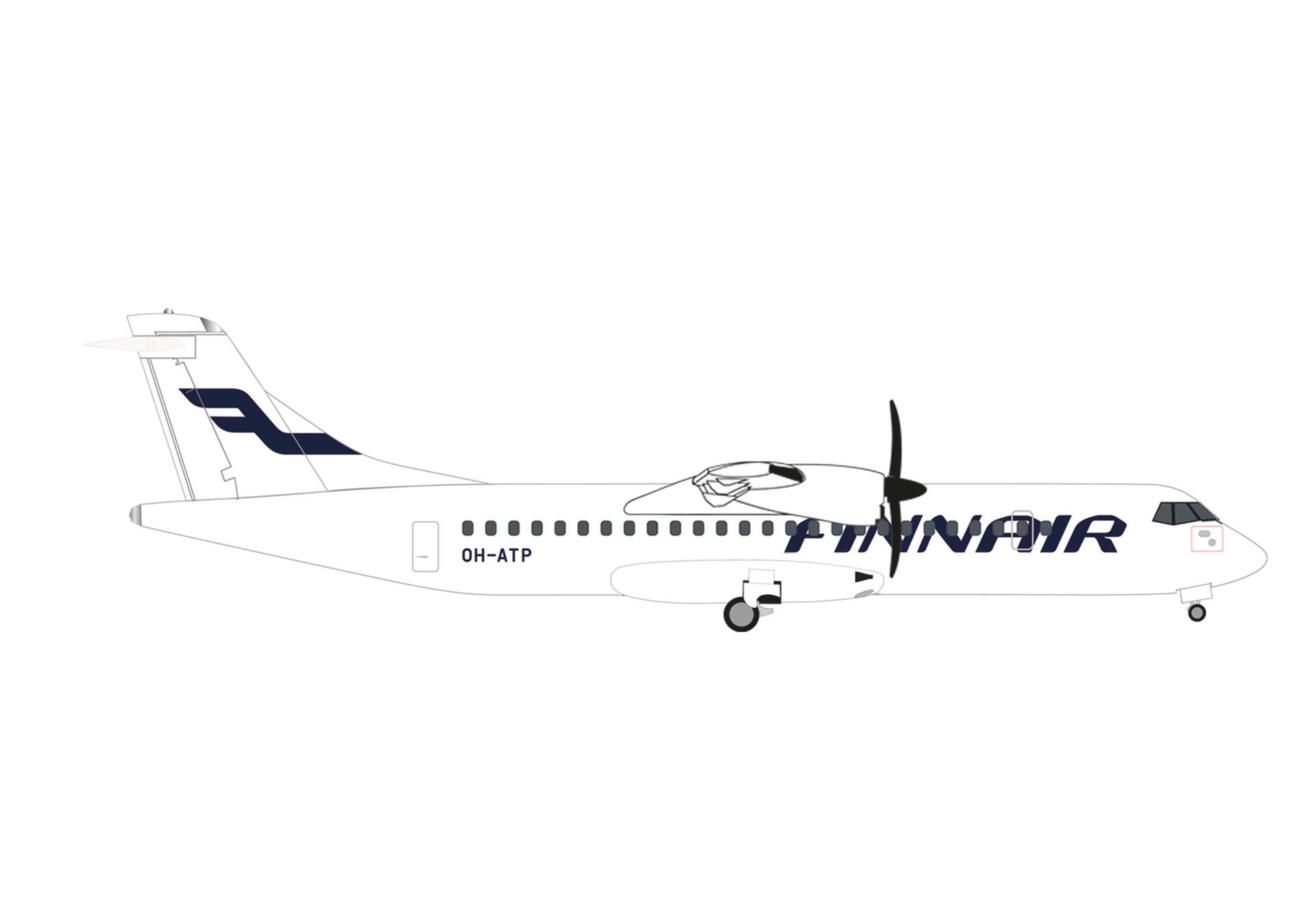 537889 Herpa FINNAIR / フィンエア ATR-72-500 OH-ATP 1:500 完売しました