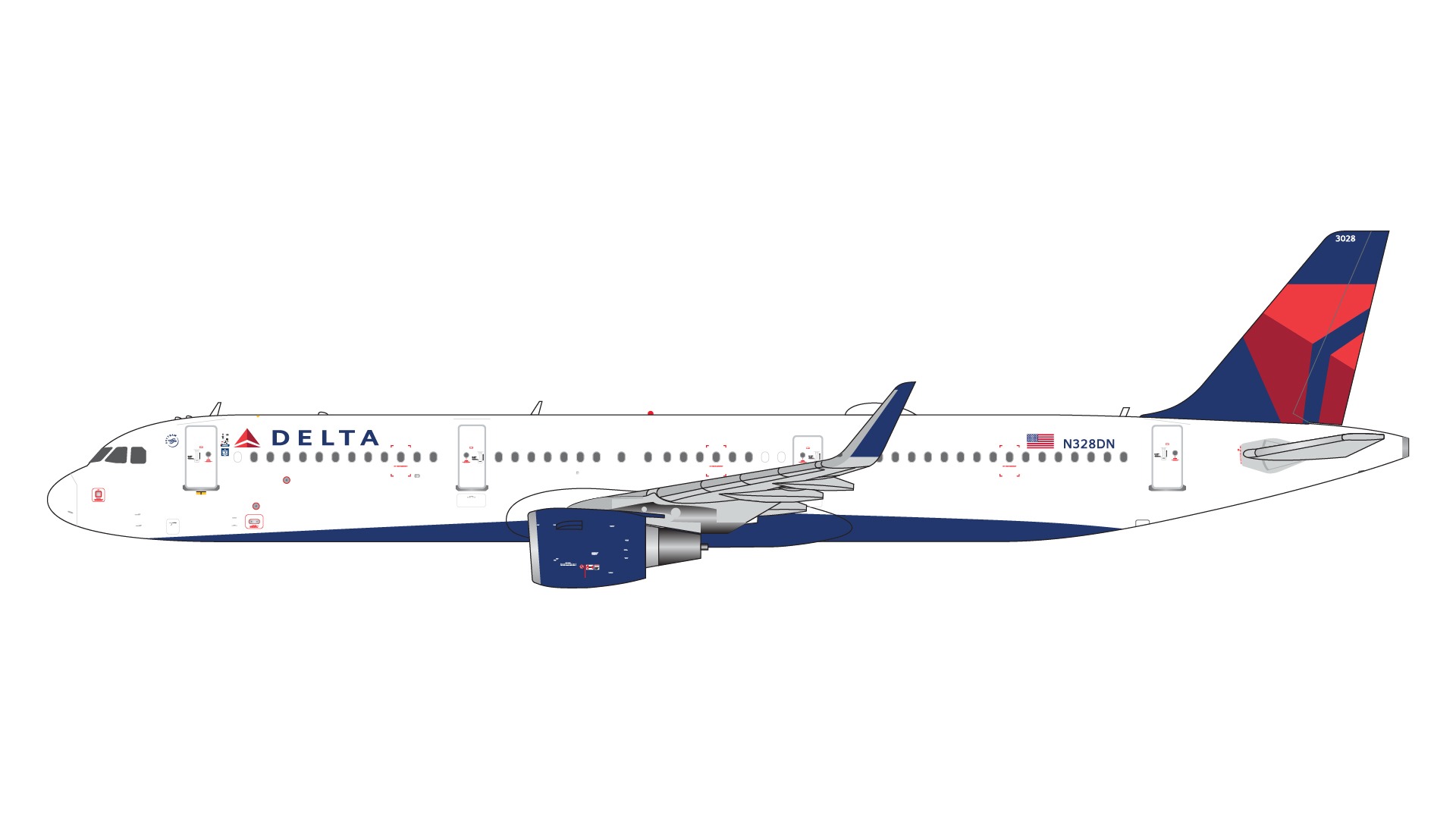 GJDAL2095 GEMINI JETS Delta Air Lines / デルタ航空 A321-200 N328DN 1:400 メーカー完売
