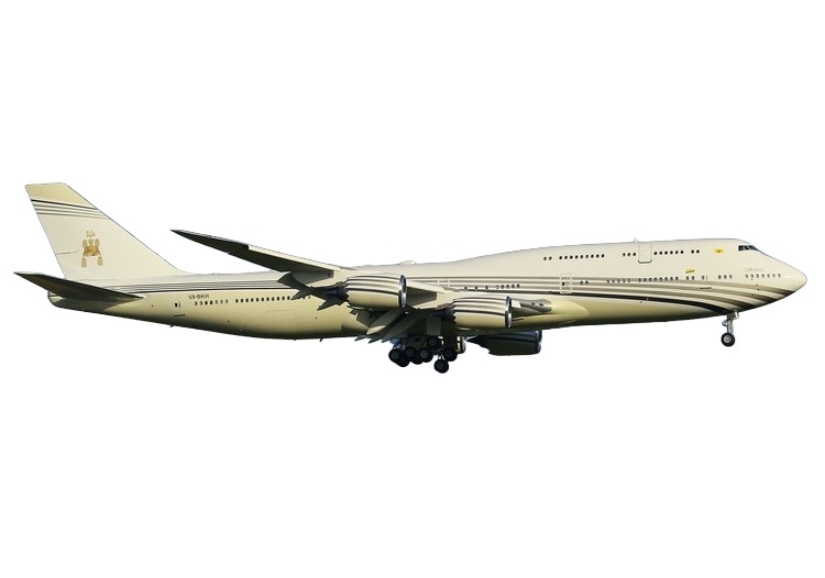 11947 Phoenix Brunei Sultan's Flight / ブルネイ政府専用機 B747-8 V8-BKH 1:400