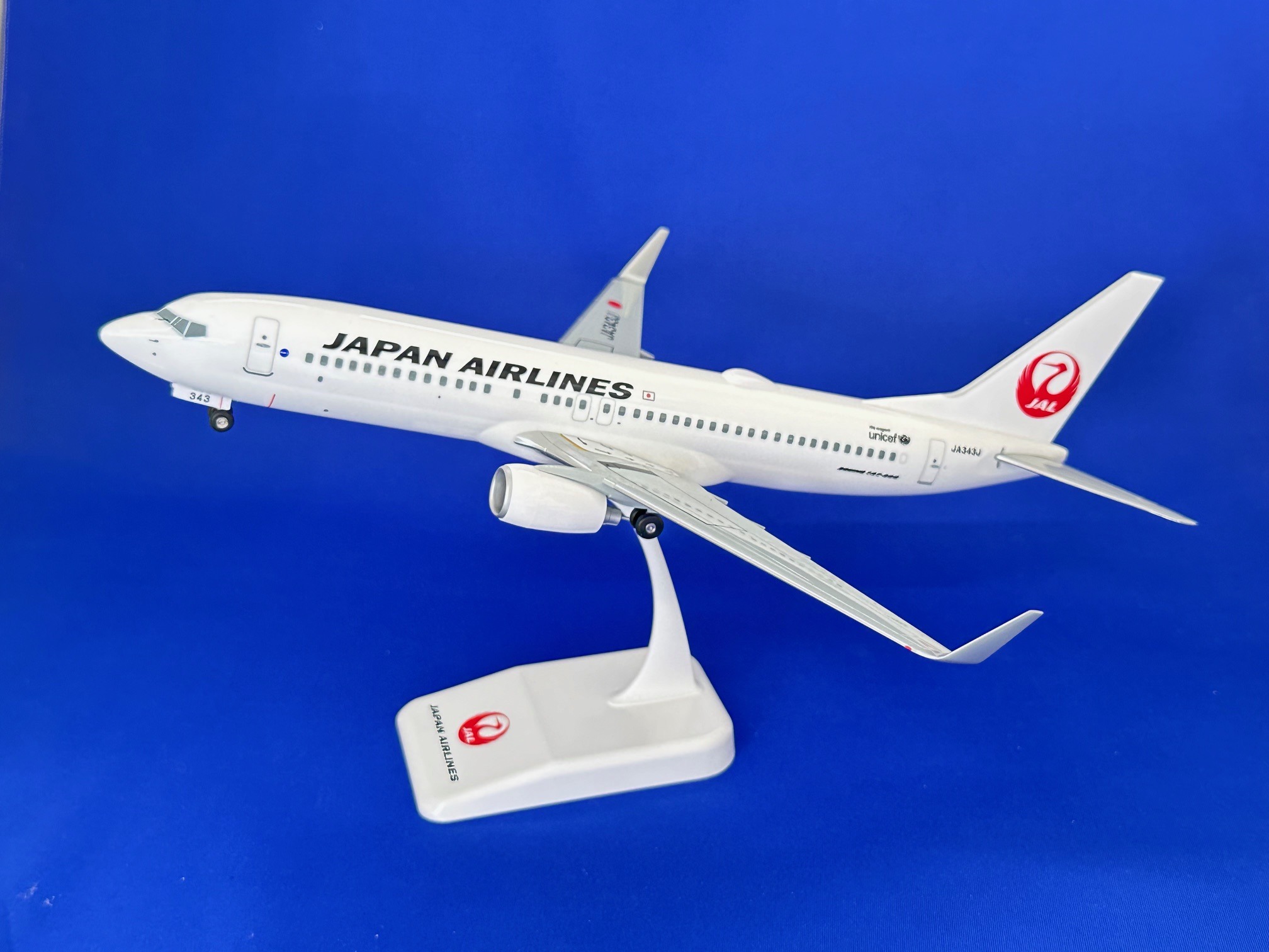 BJQ2061 JALUX企画品 (EVER RISE) JAL / 日本航空 B737-800 JA343J 組立品 スナップインモデル 1:130 お取り寄せ