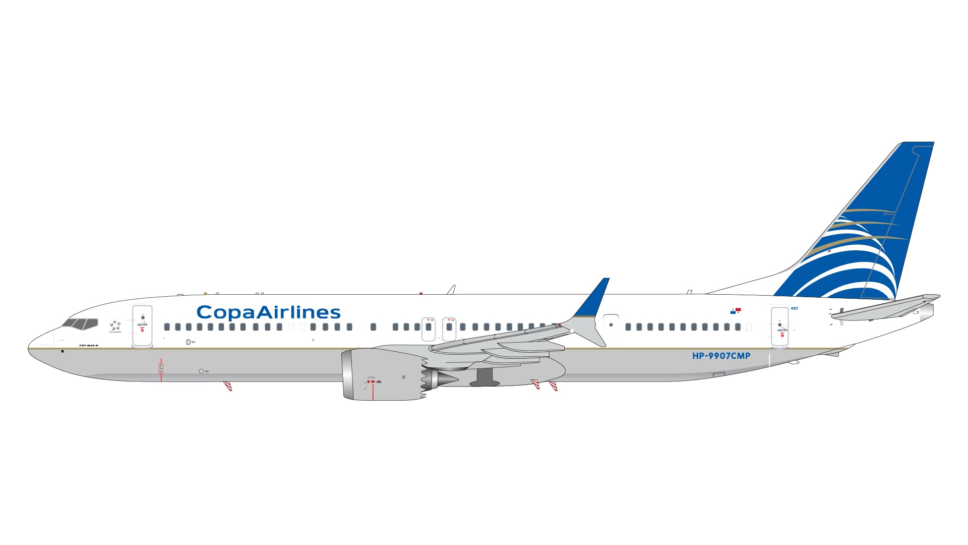 G2CMP1090 GEMINI 200 Copa Airlines / コパ航空 B737 MAX9 HP-9907CMP  1:200 お取り寄せ