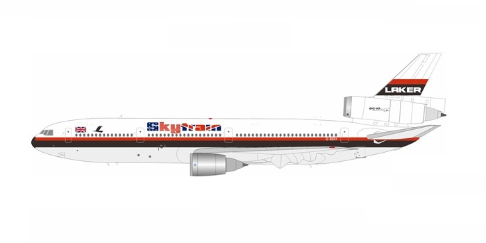 103GK0824R IN Flight200 Laker Airways / レイカー航空 Skytrain DC-10-30 G-BGXI スタンド付き 1:200 メーカー完売
