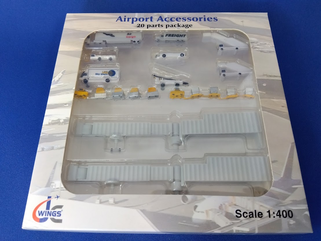 JCGSESETA JCWING Airport Accessories /空港アクセサリー 20個入りセット 1:400 完売しました。