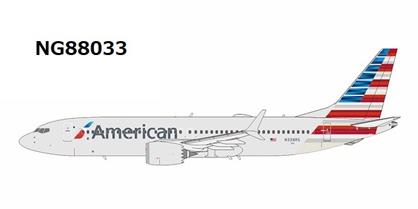 NG88033 NG MODELS American Airlines / アメリカン航空 B737 MAX8 N338RS 1:400 完売しました。