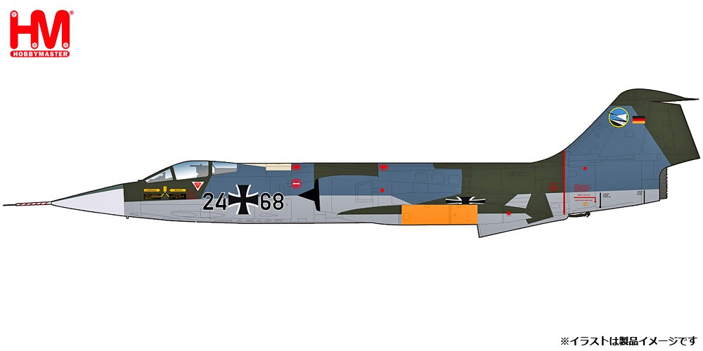 HA1078 HOBBY MASTER West German Air Force / 西ドイツ空軍 F-104G スターファイター 第74戦闘航空団 メルダース 1970 1:72 お取り寄せ