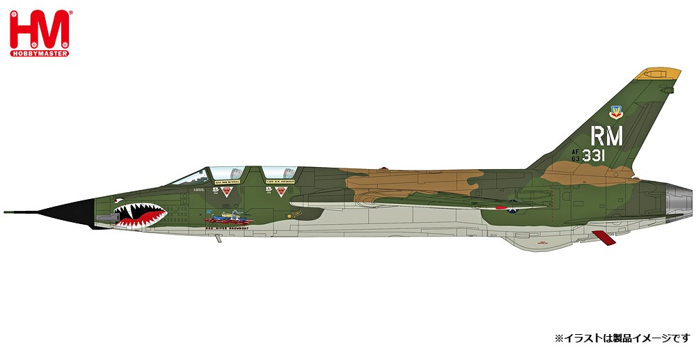 HA2523 HOBBY MASTER U.S. Air Force / アメリカ空軍 F-105F サンダーチーフ 第355戦術戦闘飛行隊 レッドリバーショウボート 1:72 完売しました。