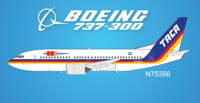 N75356 Panda Models TACA / TACA航空 B737-800 N75356 1:400 メーカー完売