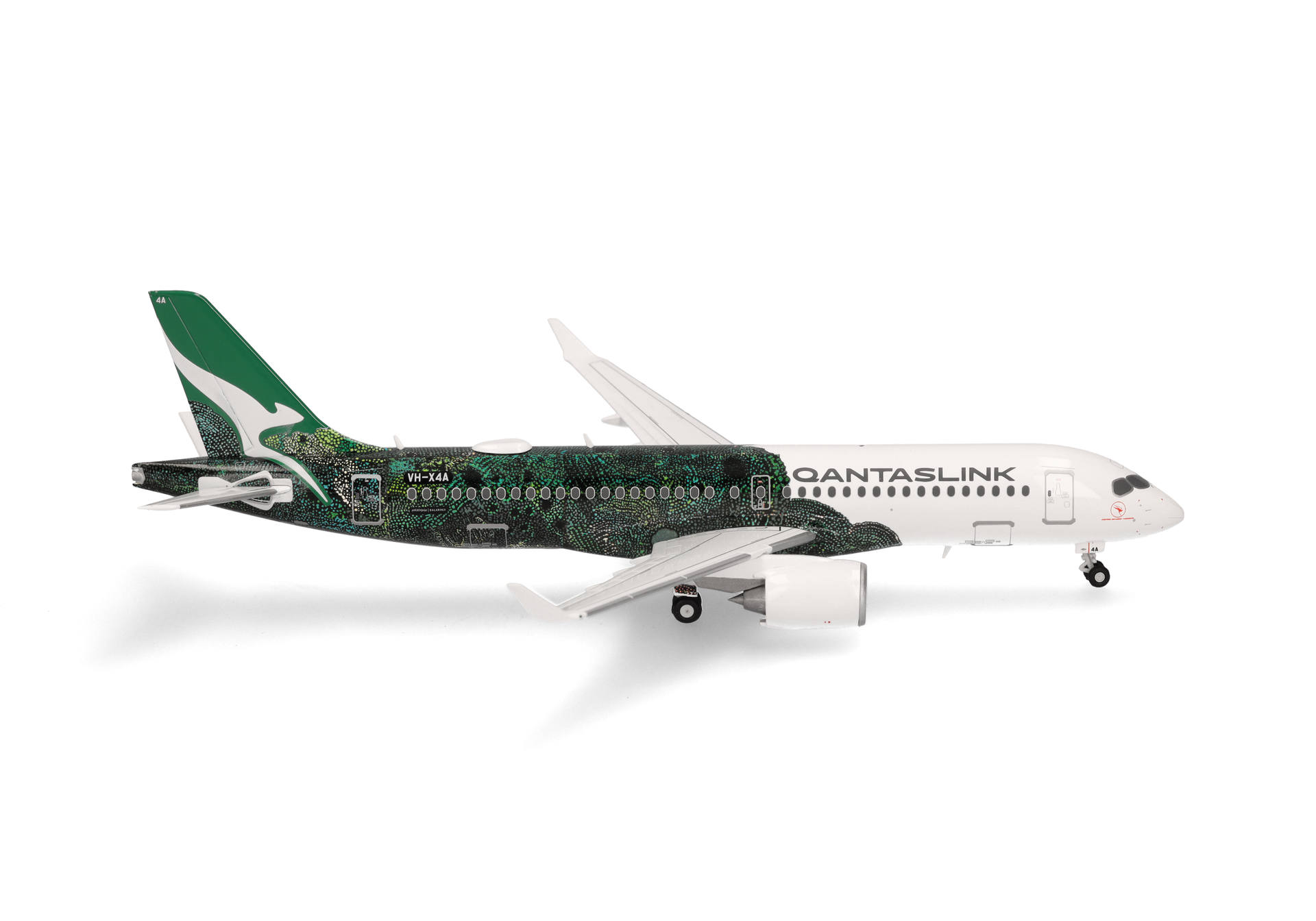 573351 Herpa QantasLink / カンタスリンク A220-300 VH-X4A Flying Art Series ”Minyma Kutjara Tjukurpa” 1:200 メーカー完売