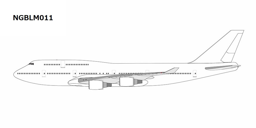 NGBLM011 NG Lite MODELS White / ホワイト B747-400 N/A 1:400 完売しました。