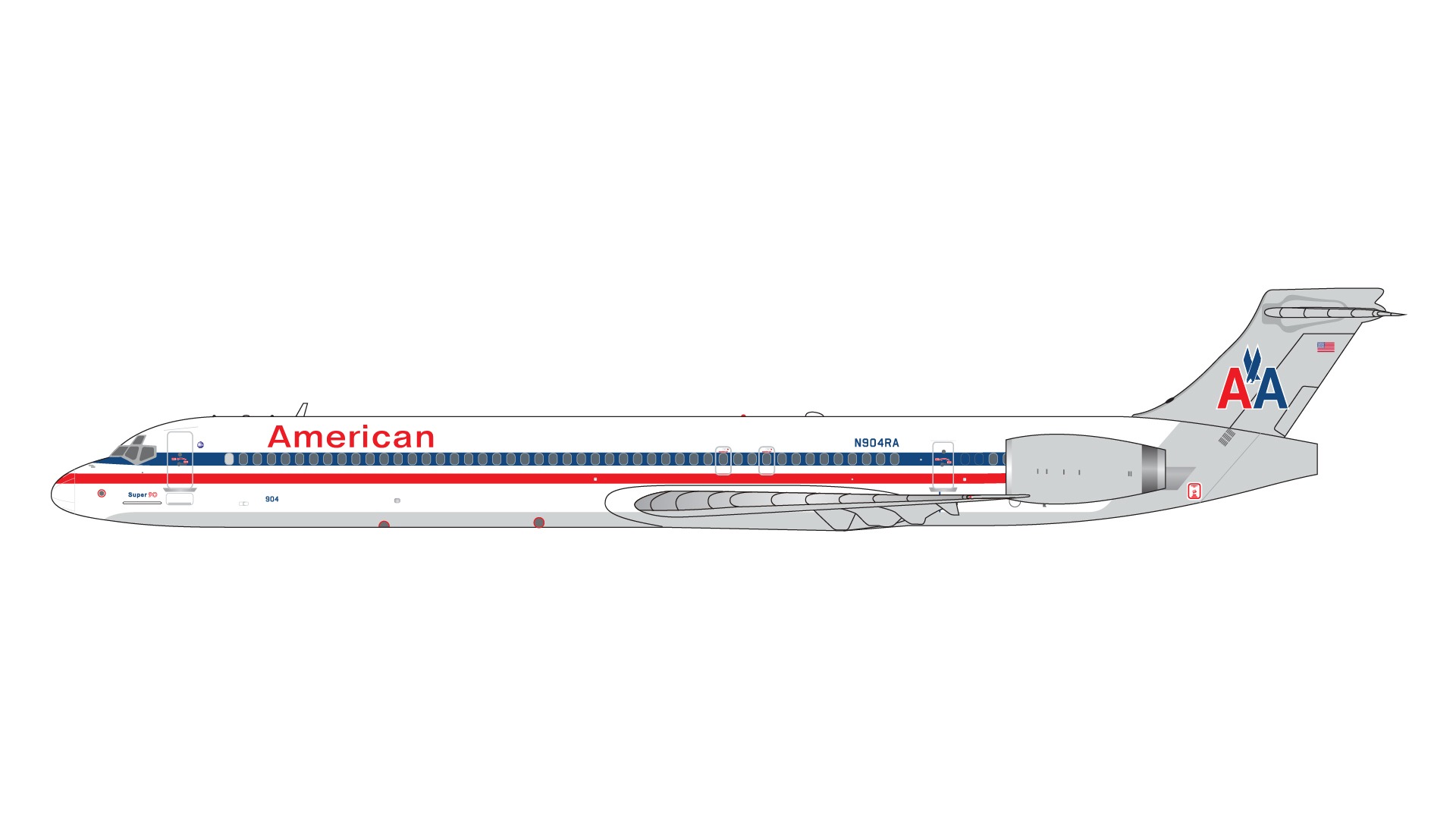 GJAAL1566 GEMINI JETS American Airlines / アメリカン航空 MD-90-30 N904RA 1:400 メーカー完売