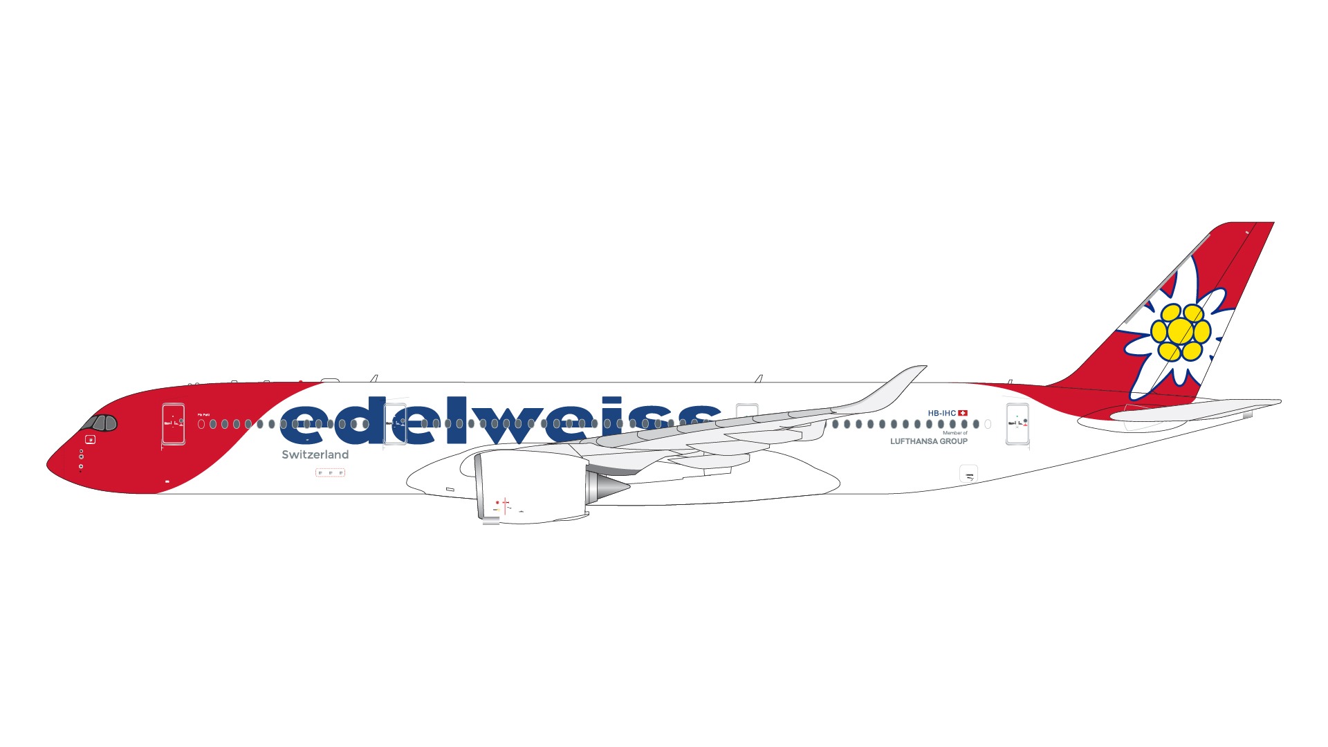 GJEDW2315 GEMINI JETS Edelweiss Air / エーデルワイス航空 A350-900 HB-IHC 1:400 メーカー完売