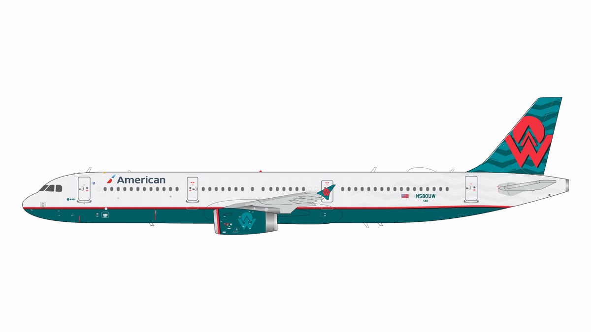 G2AAL1298 GEMINI 200 American Airlines / アメリカン航空 A321 N580UW 