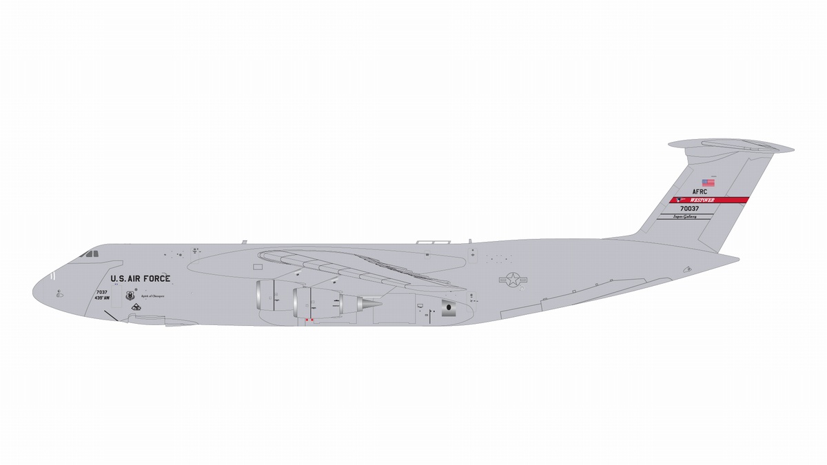 G2AFO1136 GEMINI 200 U.S. Air Force / アメリカ空軍 C-5M 87-0037 Westover AFB 1:200 お取り寄せ