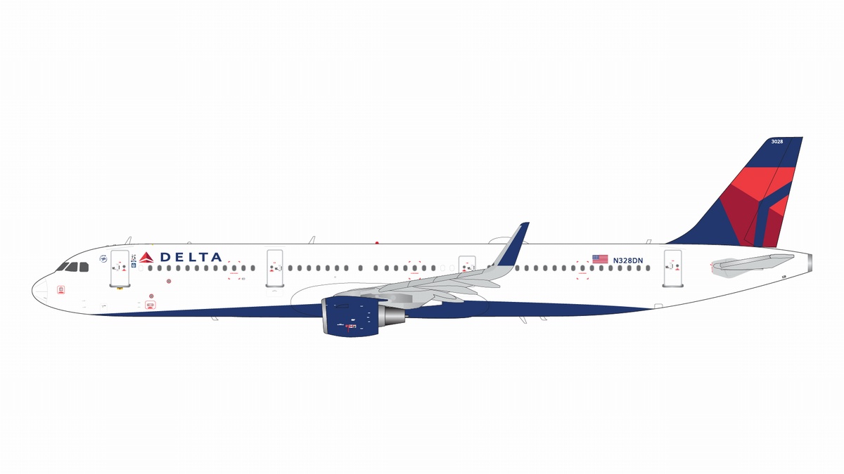G2DAL1109 GEMINI 200 Delta Air Lines / デルタ航空 A321 N328DN  1:200 完売しました