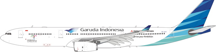 11634 Phoenix Garuda Indonesia / ガルーダインドネシア航空/ガルーダ航空 A330-300 PK-GPY 1:400 お取り寄せ