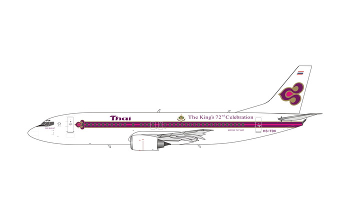 11693 Phoenix Thai Airways / タイ国際航空 B737-400 HS-TDK 72 logo 1:400 お取り寄せ
