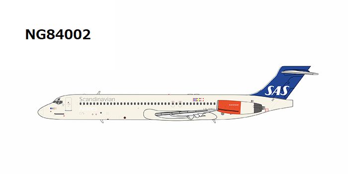 NG84002 NG MODELS SAS Scandinavian Airlines / スカンジナビア航空 name "Grim Viking" MD-87 (DC-9-87) LN-RMU 1:400 お取り寄せ