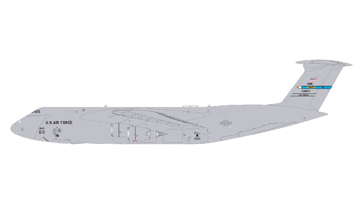 G2AFO1310  GEMINI 200 U.S. Air Force / アメリカ空軍 C-5M 85-0007 Dover Air Force Base 1:200