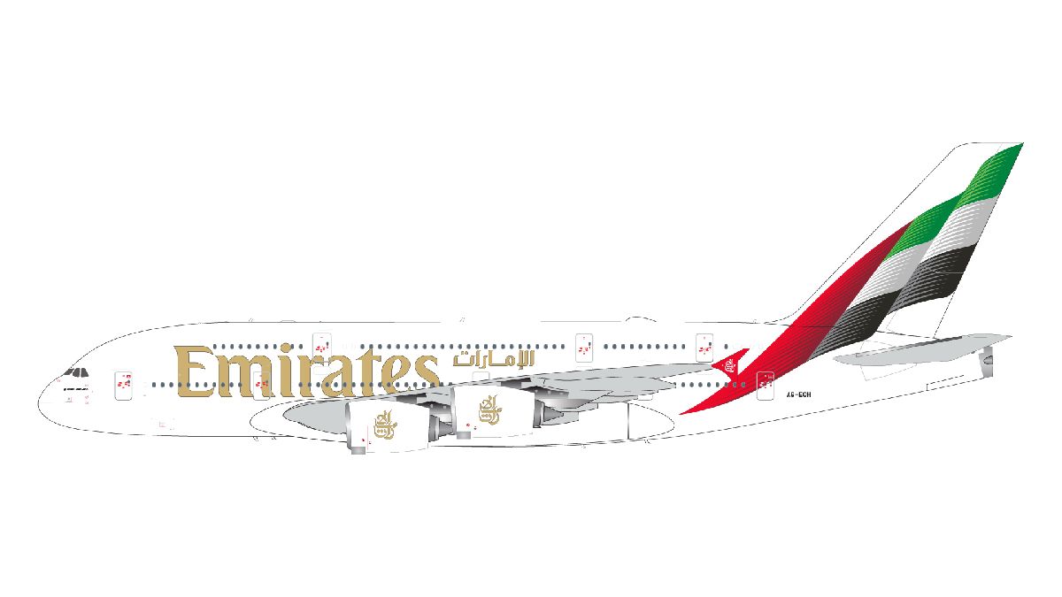 G2UAE1369 GEMINI 200 Emirates / エミレーツ航空 A380 A6-EOH new livery 1:200 完売しました。