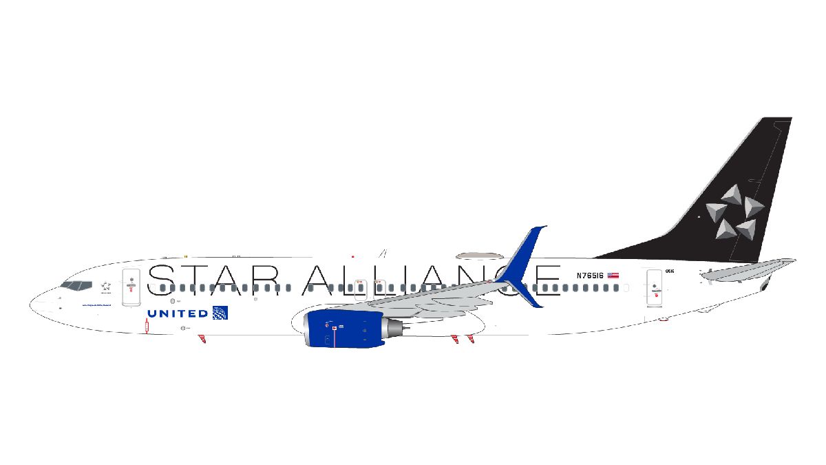 G2UAL1378 GEMINI 200 United Airlines / ユナイテッド航空 B737-800W N76516 