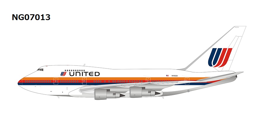 NG07013 NG MODEL UNITED / ユナイテッド B747SP N140UA Saul Bass 1:400 完売しました。