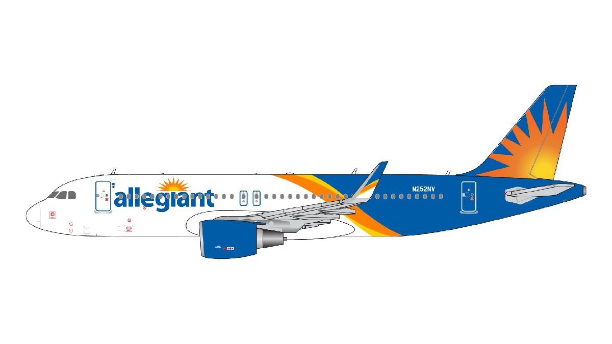 GJAAY2326 GEMINI JETS Allegiant Air / アレジアント航空 A320-200 N252NV 1:400