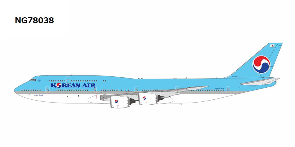 NG78038 NG MODELS Korean Air / 大韓航空 B747-8 HL7642 1:400 完売しました。