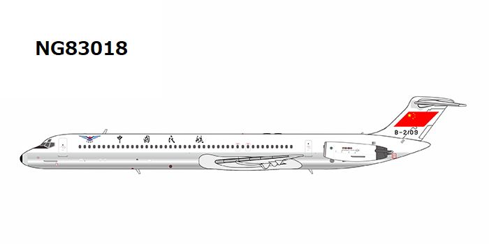 NG83018 NG MODELS Civil Aviation Administration of China/CAAC / 中国民用航空局  without cheatline; polished belly MD-82 B-2109 1:400 お取り寄せ