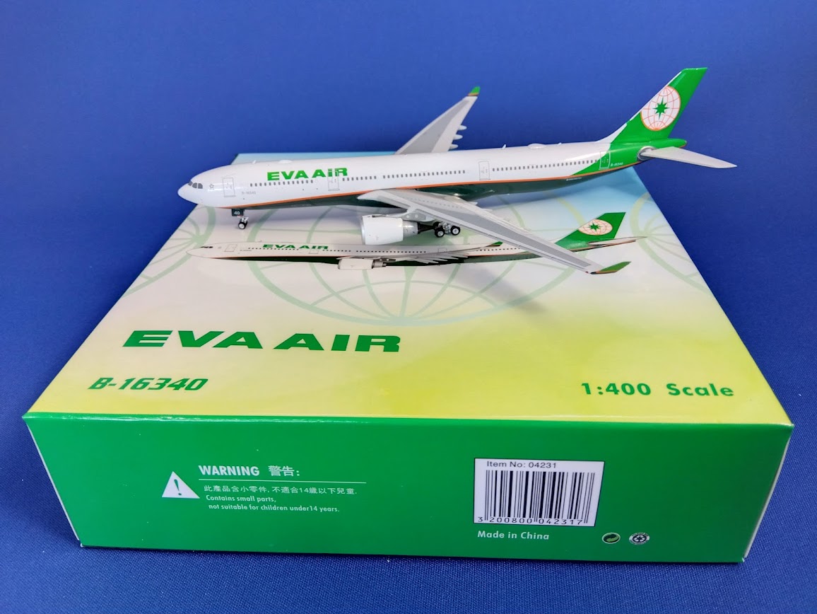 04231 Phoenix EVA AIR / エバー航空/エヴァエア/長栄航空 A330-300 B-16340 1:400 完売しました。