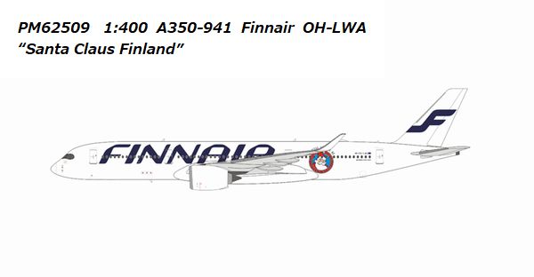 PM62509 Panda Models FINNAIR / フィンエア “Santa Claus Finland” A350-941 OH-LWA 1:400 完売しました。