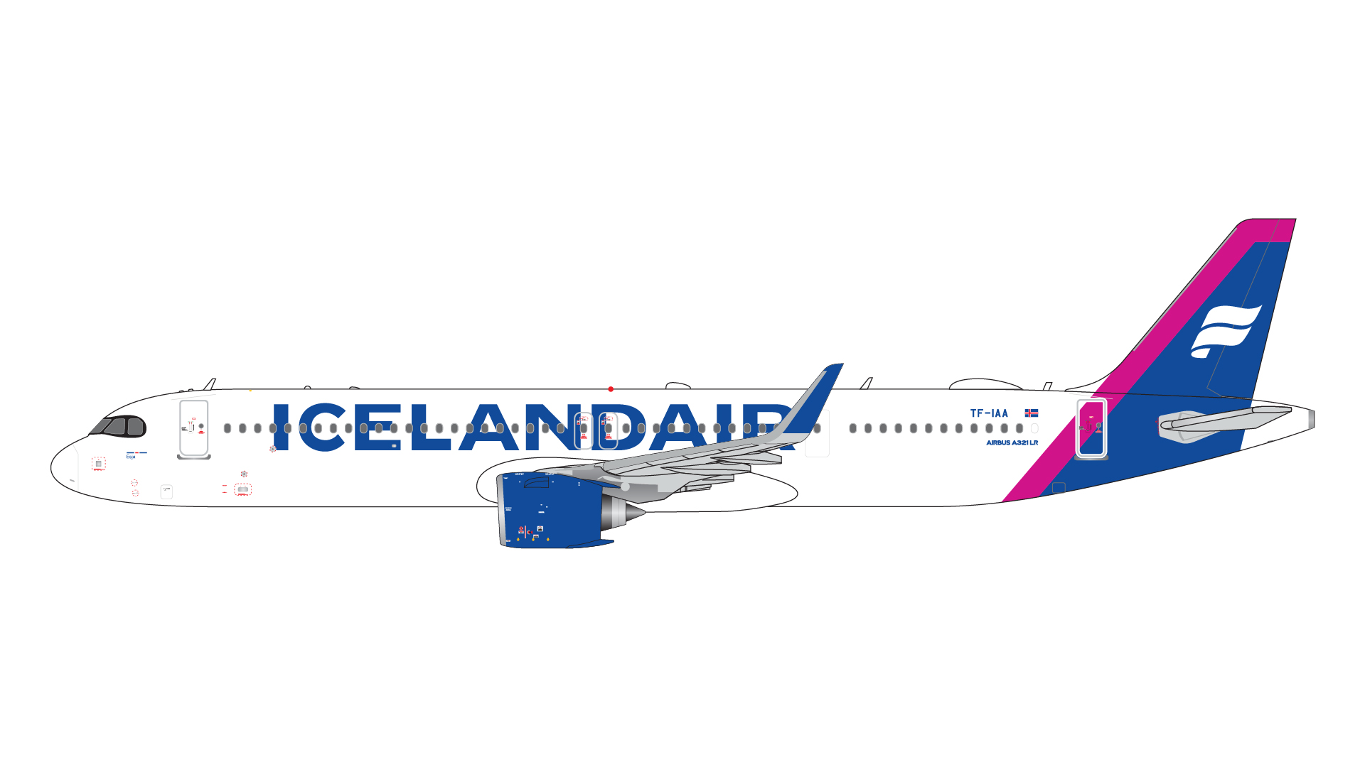 GJICE2337 GEMINI JETS Icelandair / アイスランド航空 A321neo TF-IAA 1:400
