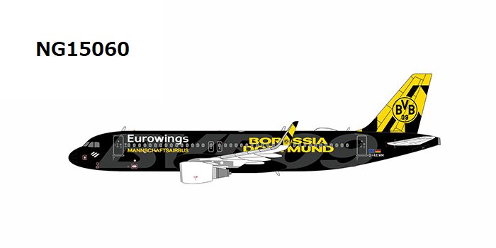 NG15060 NG MODELS Eurowings / ユーロウイングス new BVB FanAirbus Livery A320-200/w D-AEWM 1:400 お取り寄せ