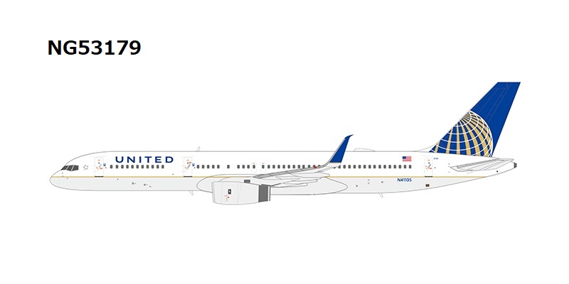 NG53179 NG MODELS United Airlines / ユナイテッド航空 B757-200 N41135 1:400 完売しました。