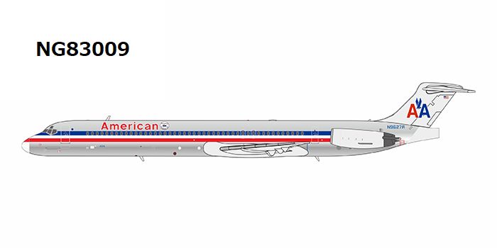 NG83009 NG MODELS American Airlines / アメリカン航空 with Flag Tulsa Ⅱ sticker MD-82 N9627R 1:400 完売しました。