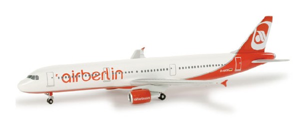 502344 Herpa Air Berlin / エア・ベルリン A321 D-ABCB 1:500 完売しました。