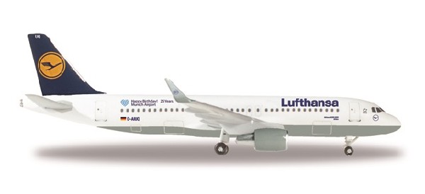 530699 Herpa Lufthansa / ルフトハンザドイツ航空 A320 Munich Airport 25 Years D-AIUQ 1:500 完売しました。