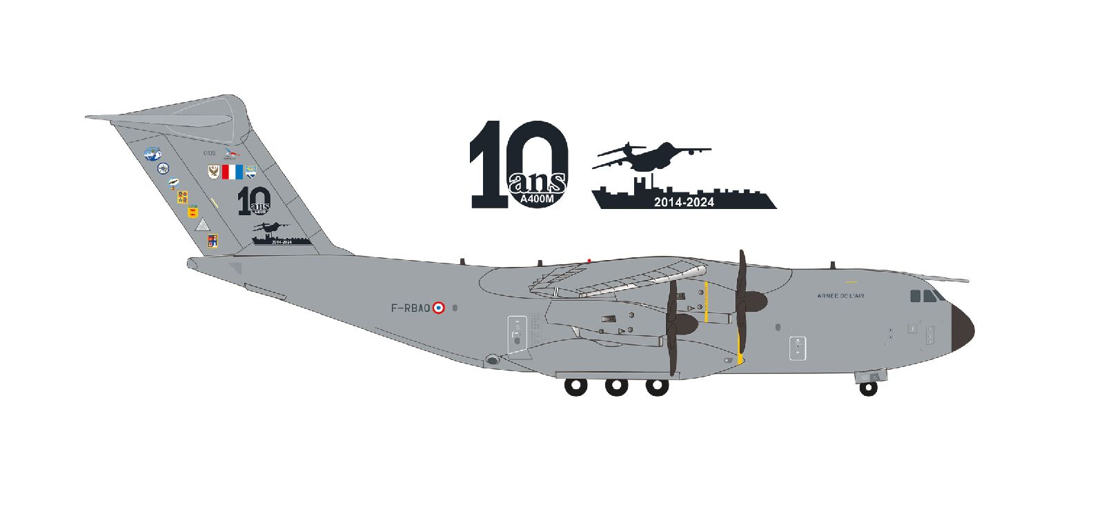 573771 Herpa French Air Force / フランス空軍 A400M F-RBAQ 1/61輸送飛行隊 Orléans-Bricy 
