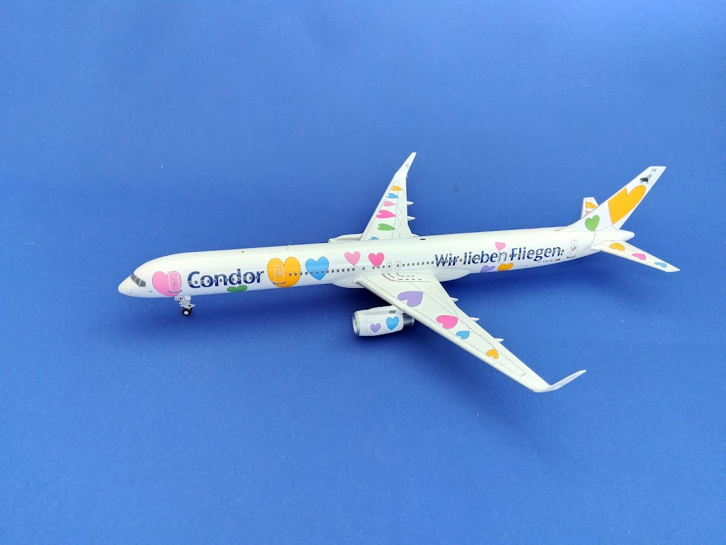 XX20215 JCWING Condor / コンドル航空 Wir lieben Fliegen B757-300 D-ABON 1:200 メーカー完売