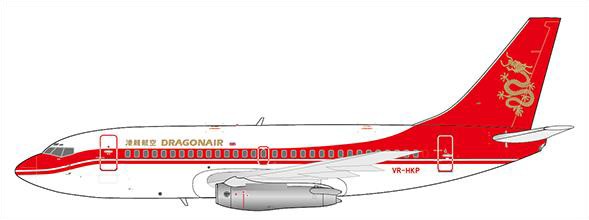 EW4732001 JCWING Dragonair / 香港ドラゴン航空 B737-200 VR-HKP 1:400 メーカー完売