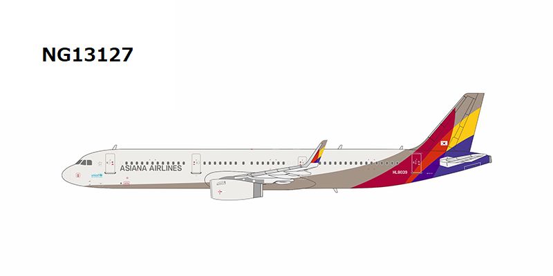 NG13127 NG MODELS Asiana Airlines / アシアナ航空 new titles A321-200W HL8039 1:400 お取り寄せ