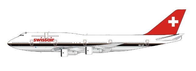 XX40281 JCWING Swissair / スイス航空 B747-300 HB-IGF Polished 1:400 完売しました。