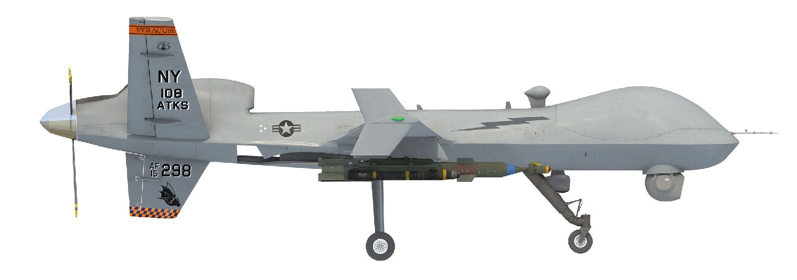 580892 Herpa U.S. Air Force / アメリカ空軍 MQ-9A 15-4298 ニューヨーク空軍州兵 108SQ 1:72 完売しました。