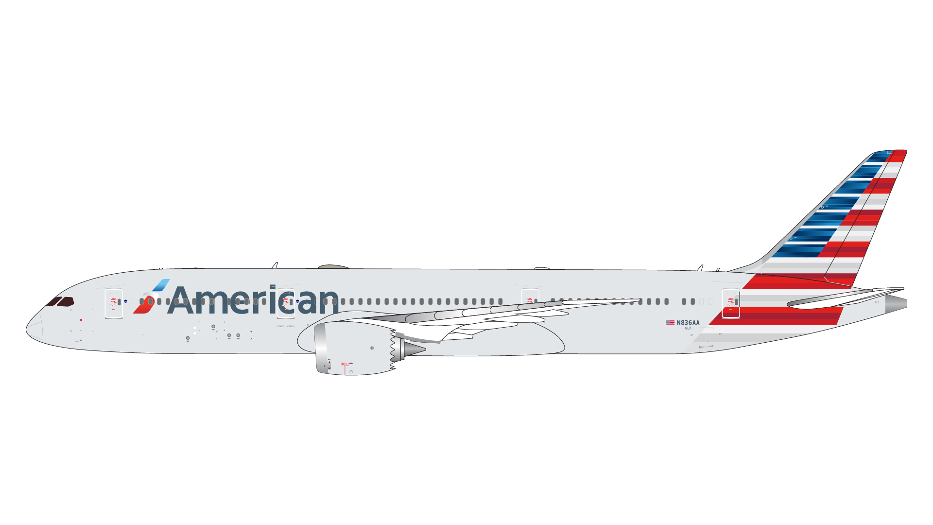 GJAAL2356 GEMINI JETS American Airlines / アメリカン航空 B787-9 N836AA 1:400 お取り寄せ