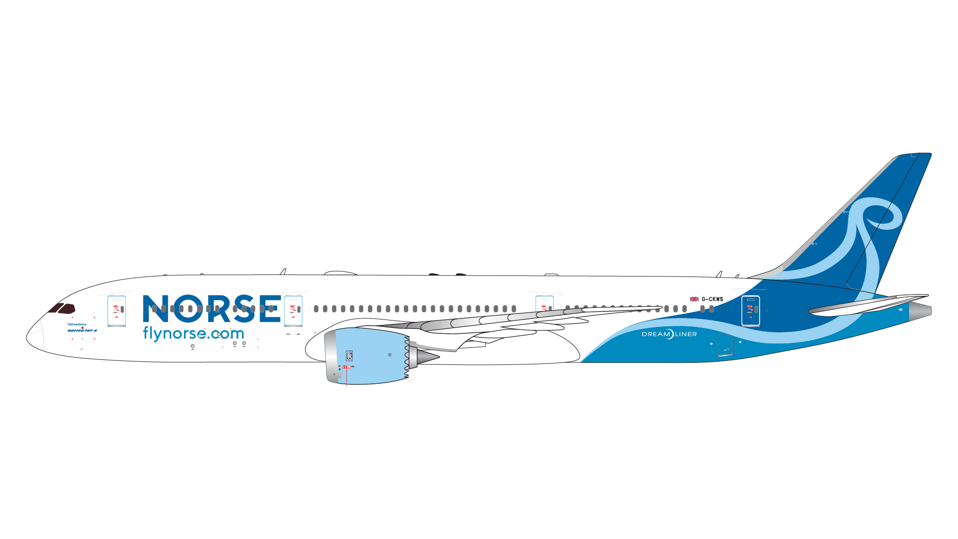 GJUBT2373 GEMINI JETS Norse Atlantic Airways / ノルス・アトランティック・エアウェイズ B787-9 G-CKWS 1:400