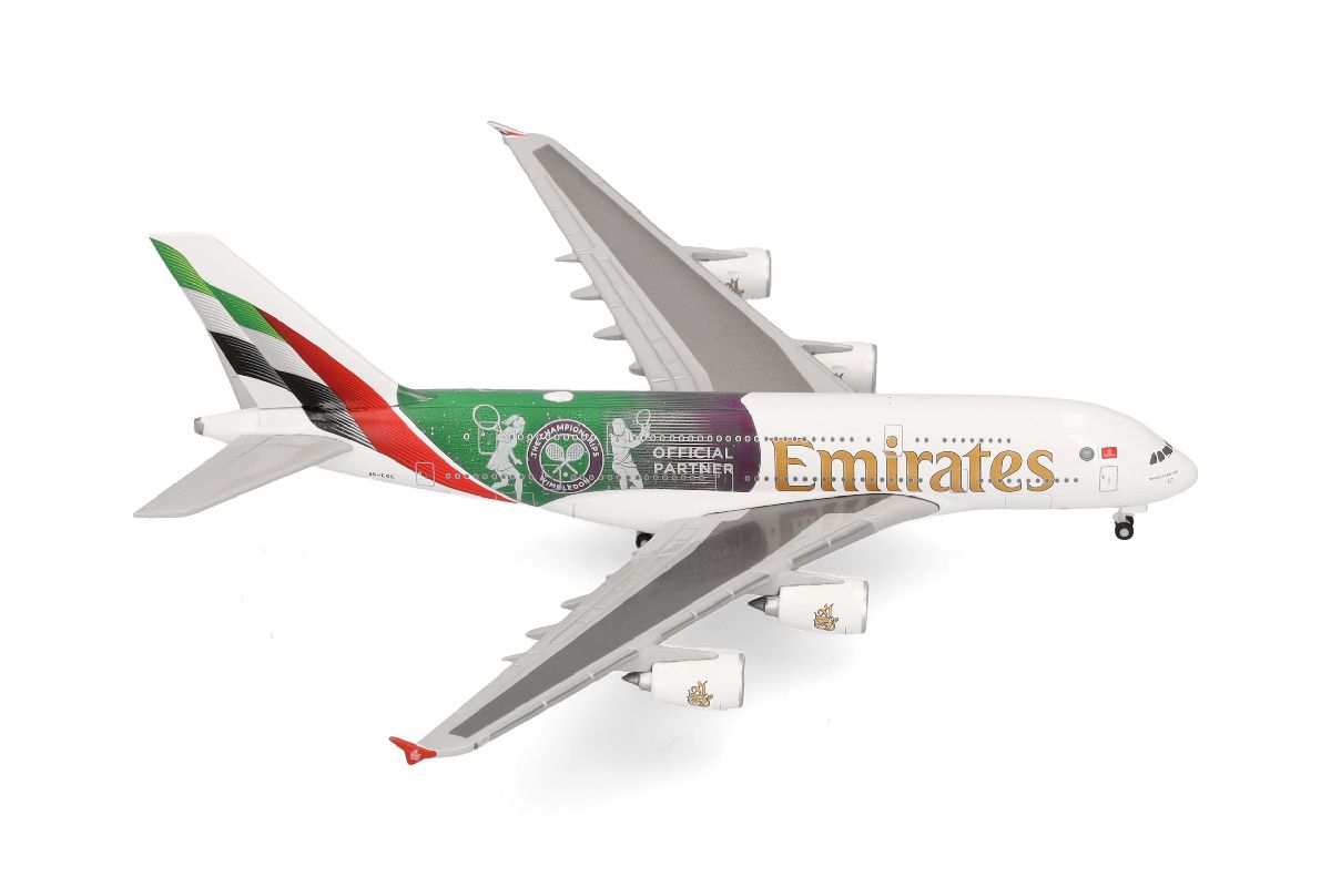 538664 Herpa Emirates / エミレーツ航空 A380 A6-EOE Wimbledon Official Partner 1:500 メーカー完売