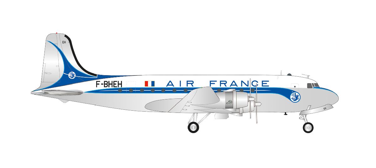 571104-001 Herpa Air France / エールフランス DC-4 F-BHEH 1:200 完売しました