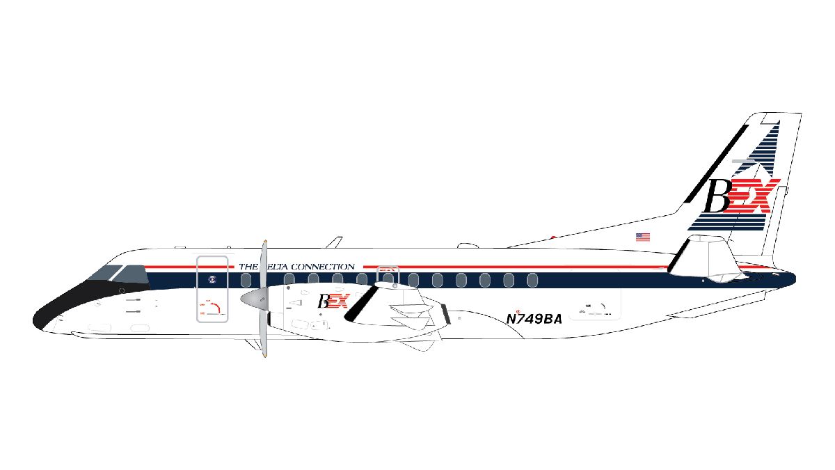 G2GAA1345 GEMINI 200 Business Express / ビジネスエクスプレス航空 Saab 340A N749BA 