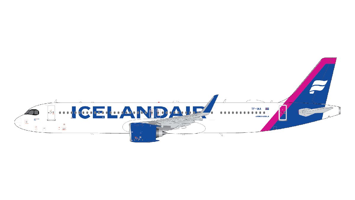 G2ICE1401 GEMINI 200 Icelandair / アイスランド航空 A321neo TF-IAA upgraded stand アップグレードスタンド付 1:200 お取り寄せ