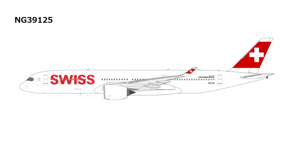 NG39125 NG MODELS Swiss International Air Lines / スイス国際航空 A350-900 HB-IFB 1:400 お取り寄せ