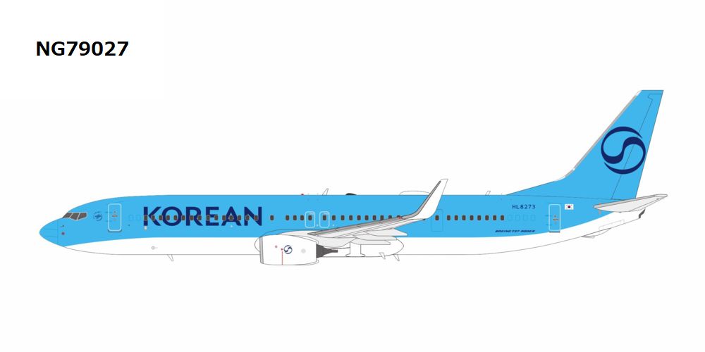 NG79027 NG MODELS Korean Air / 大韓航空 2025's livery B737-900ERW HL8273 1:400 お取り寄せ